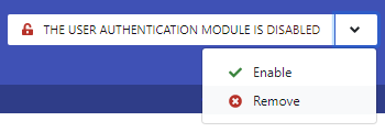 Uninstall the module from the generator